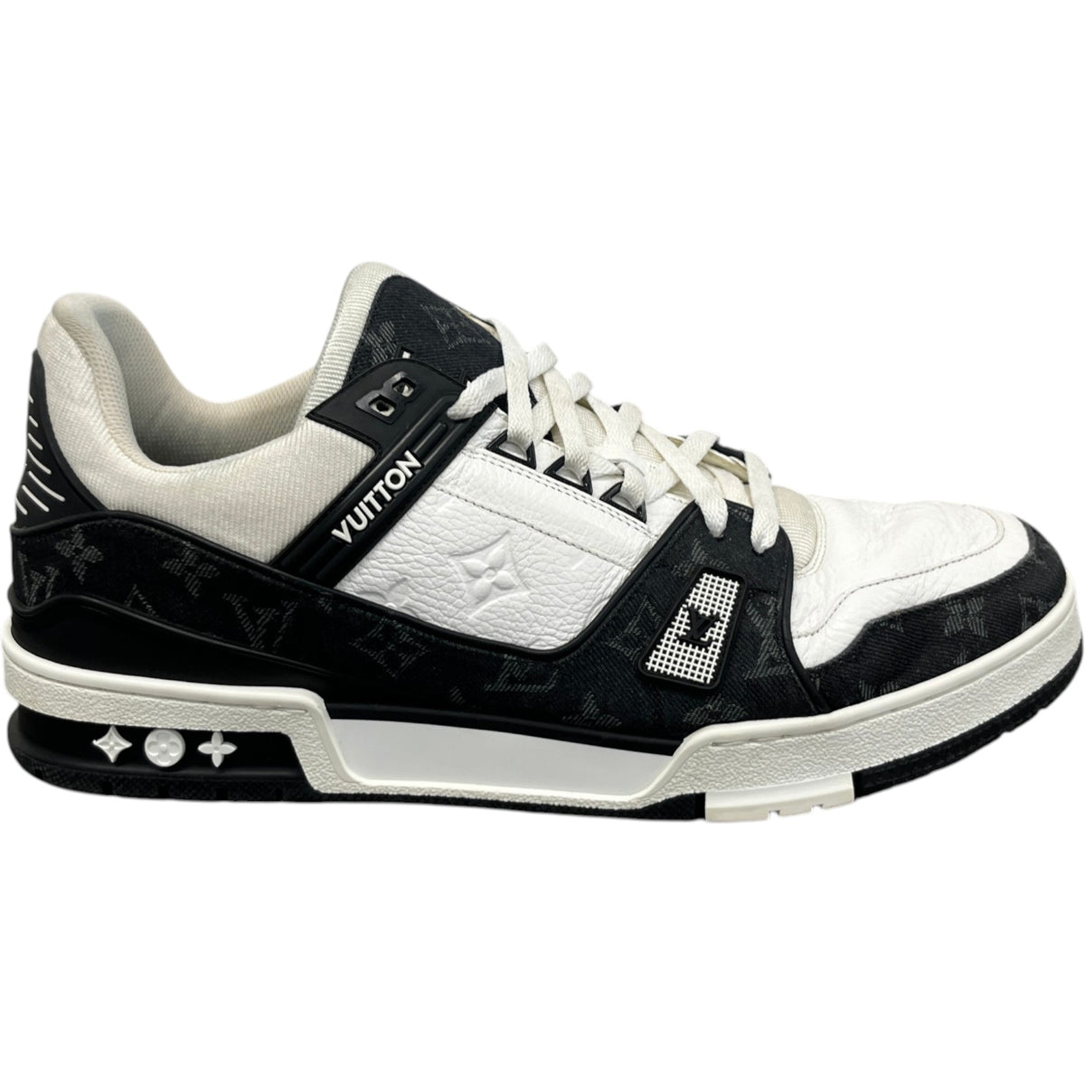 Men's LV Denim Low Trainers Black Size UK 11 / EU 45 - Photo 1