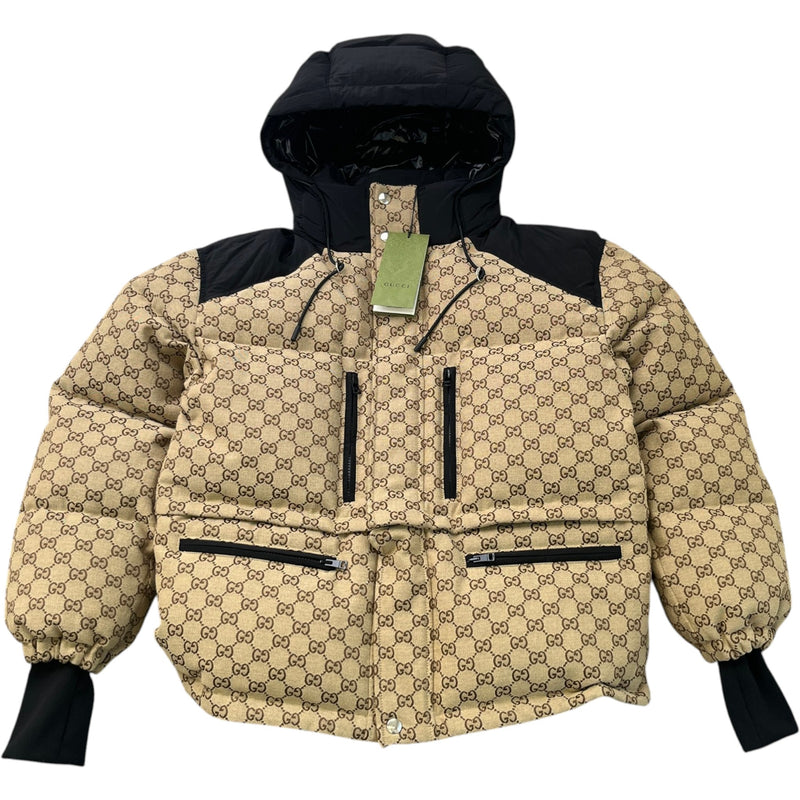 Women's Gg Supreme Down Jacket Beige Size IT 42 / UK 10