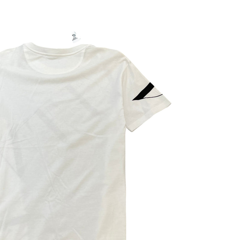 Men's Logo Print T-Shirt White Size S