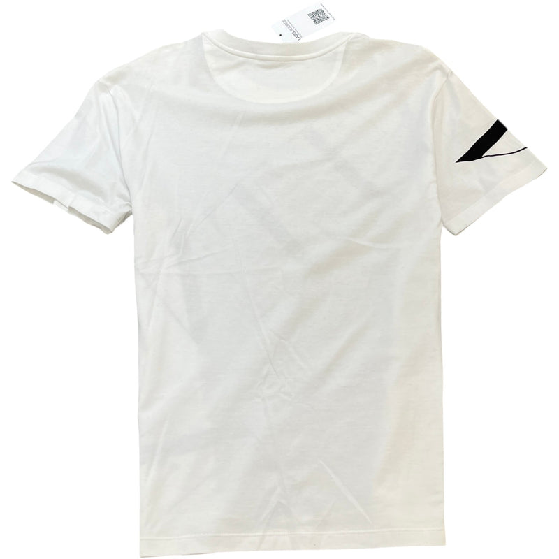 Men's Logo Print T-Shirt White Size S