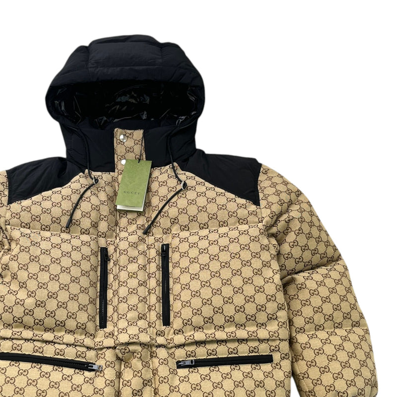 Women's Gg Supreme Down Jacket Beige Size IT 42 / UK 10