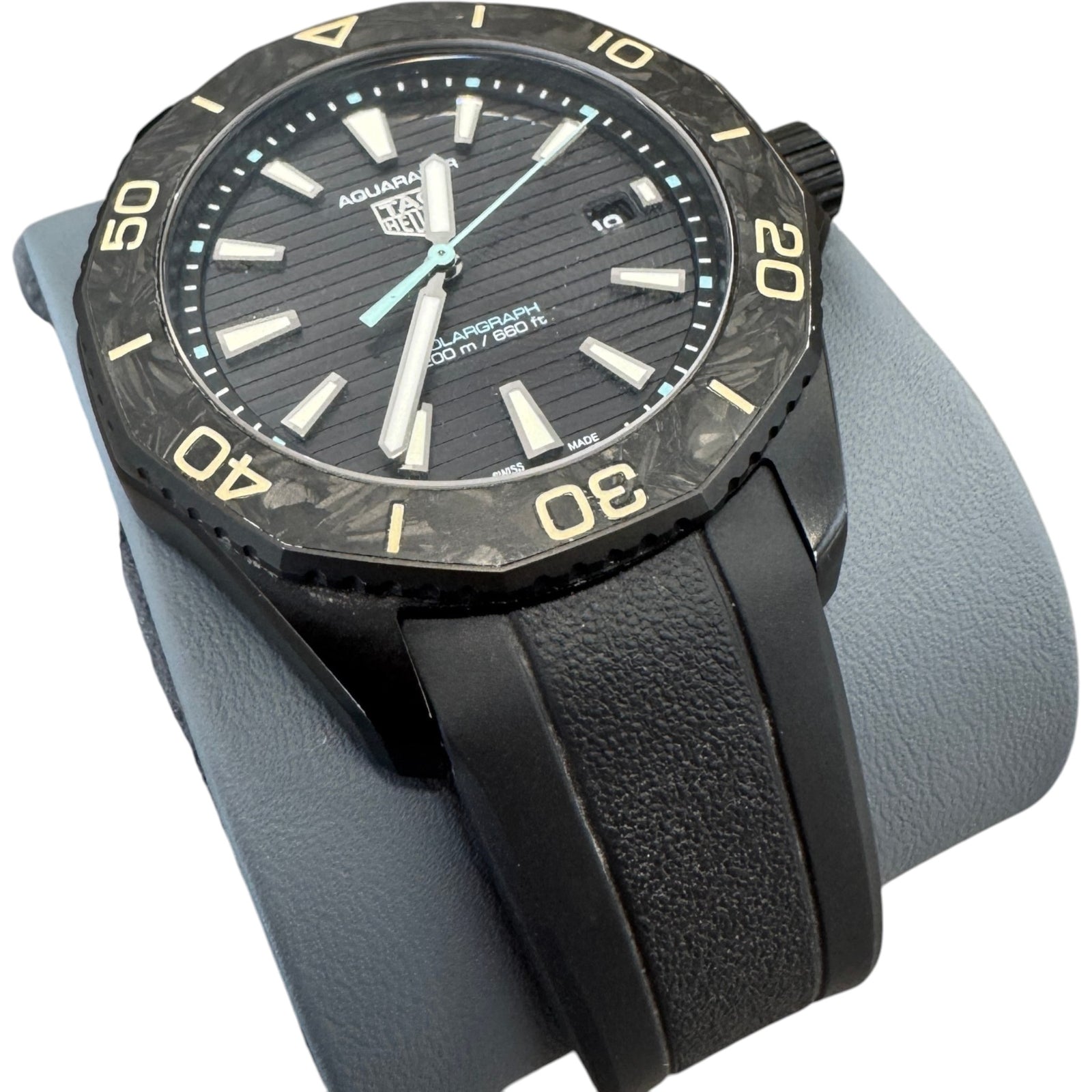 Men's Aquaracer Professional 200 Solargraph 40MM Watch Black - Photo 6