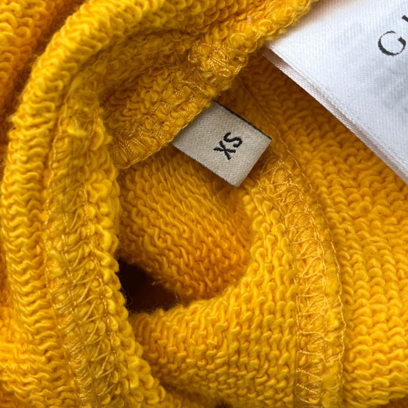 Women's Graphic Logo Cropped Sweatshirt Yellow Size XS / UK 6