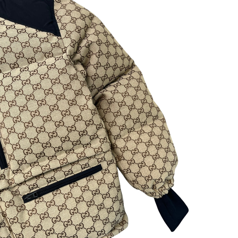 Women's Gg Supreme Down Jacket Beige Size IT 42 / UK 10