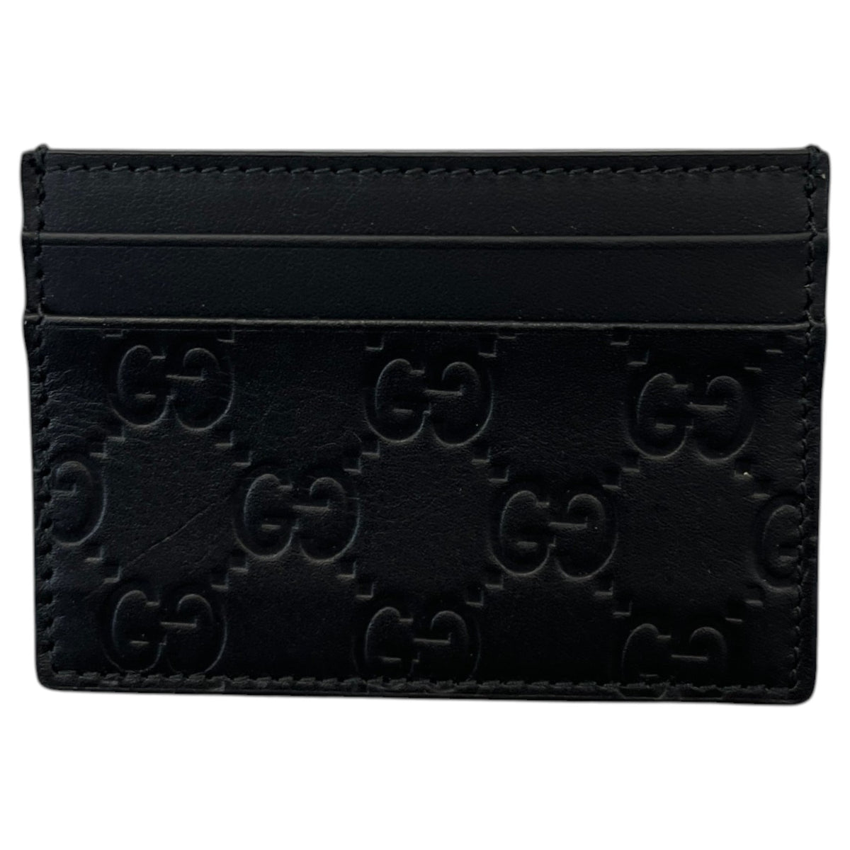 Men's GG Emblem Card Holder Black - Photo 2
