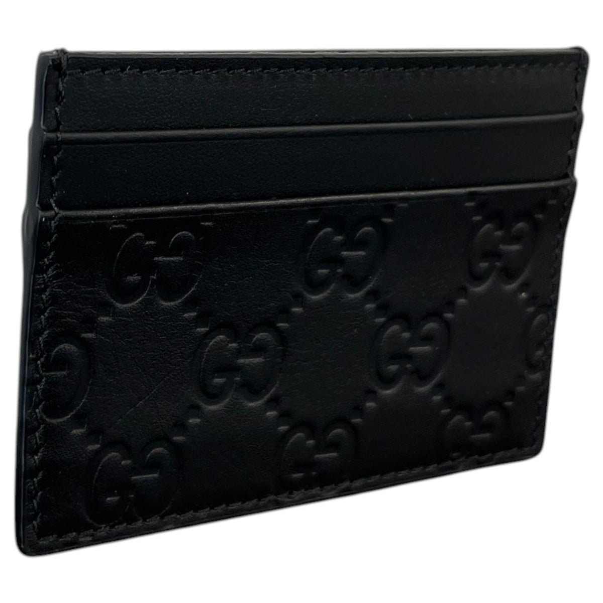 Men's GG Emblem Card Holder Black - Photo 5