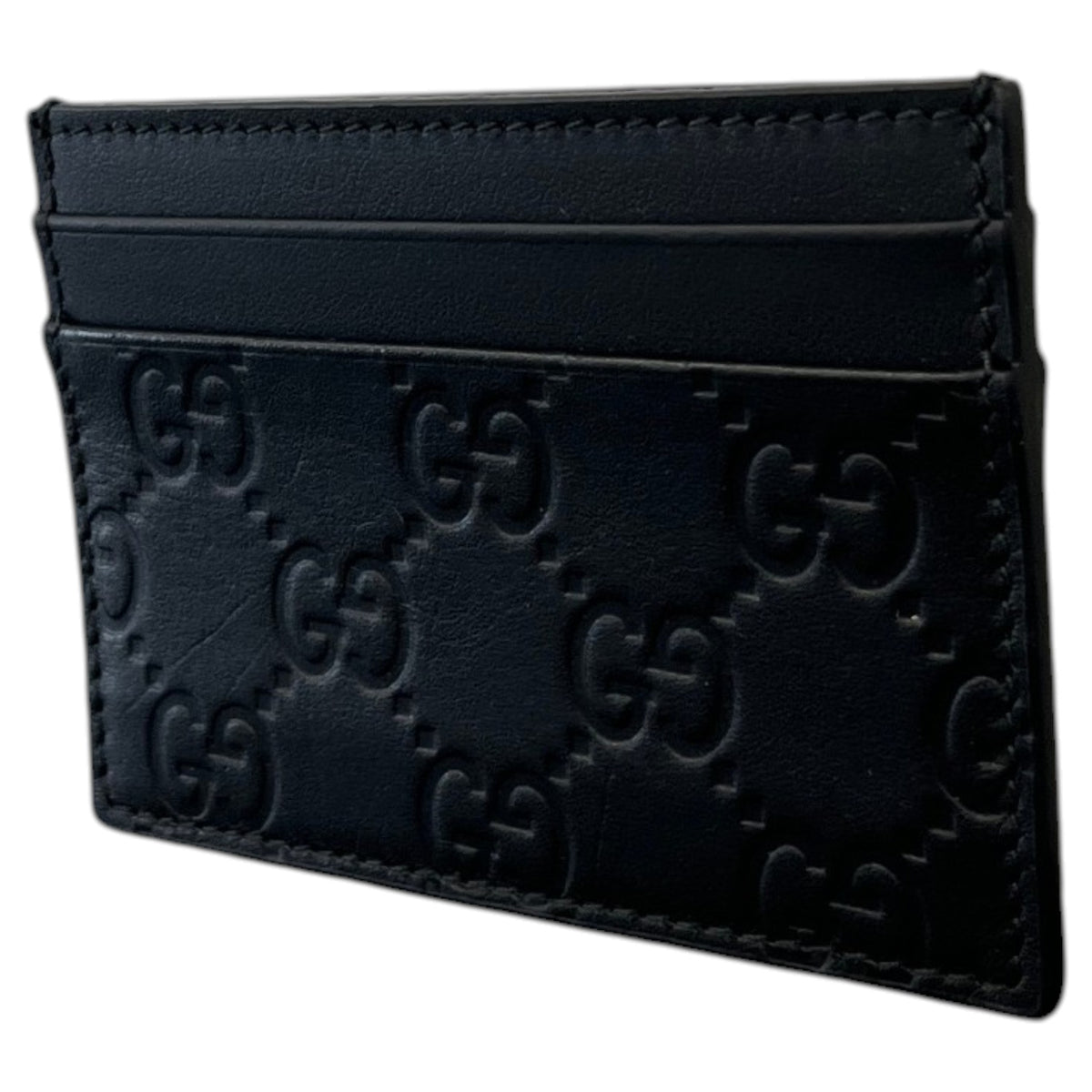 Men's GG Emblem Card Holder Black - Photo 6