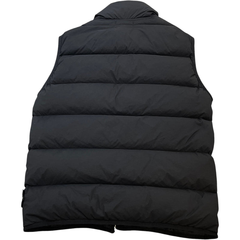 Men's Applique Logo Gilet Black Size M