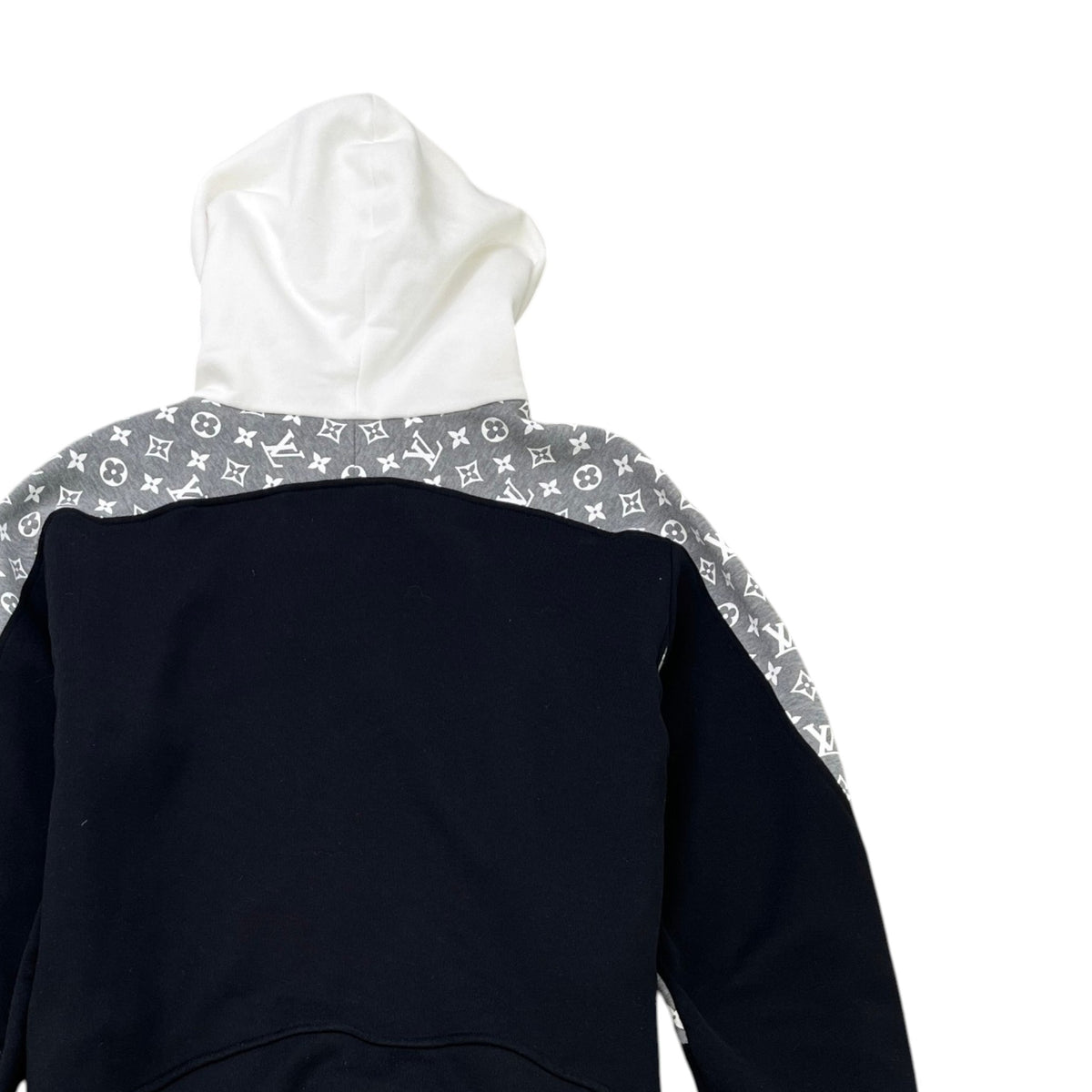 Men's Circle Monogram Hoodie White Size S - Photo 4