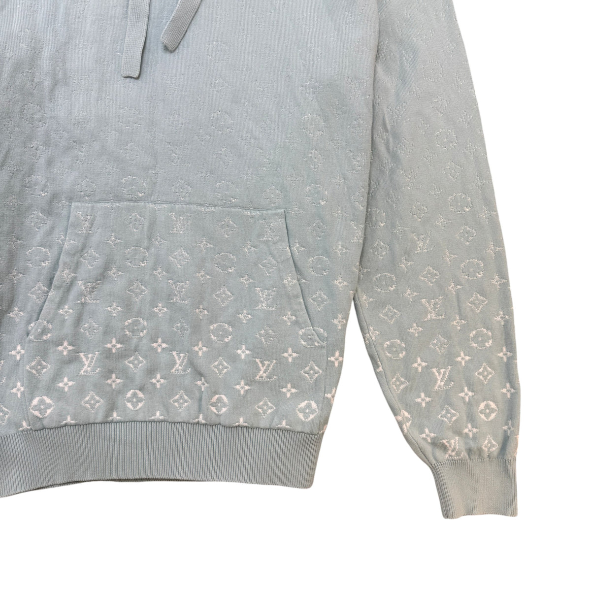 Men's Monogram Gradient Hoodie Blue Size L - Photo 4