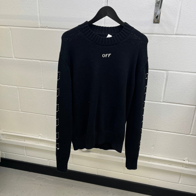 Men's Diagonal Arrows Sweatshirt Black Size M