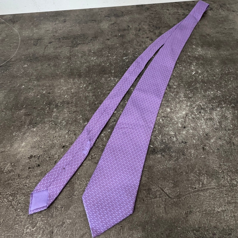 Men's Printed Tie Purple