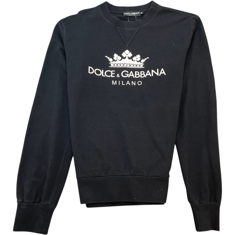Men's Logo Print Sweatshirt Black Size IT 48 / UK M