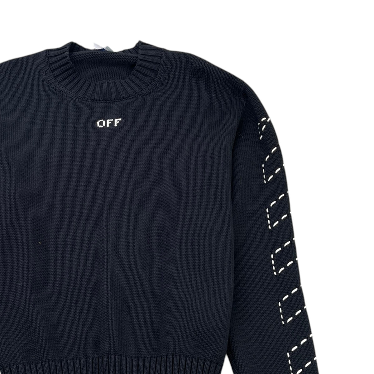 Men's Diagonal Arrows Sweatshirt Black Size M - Photo 3