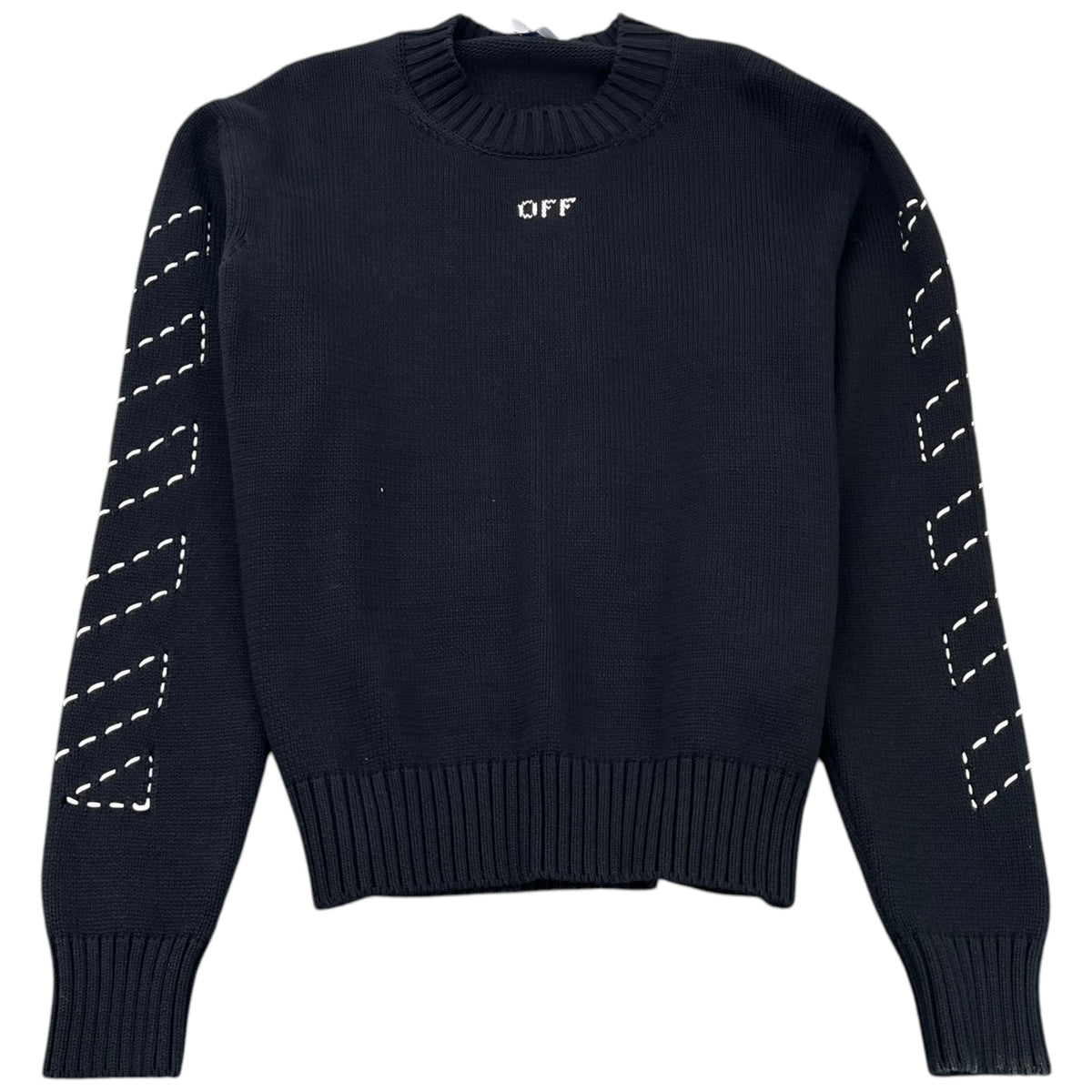 Men's Diagonal Arrows Sweatshirt Black Size M - Photo 1