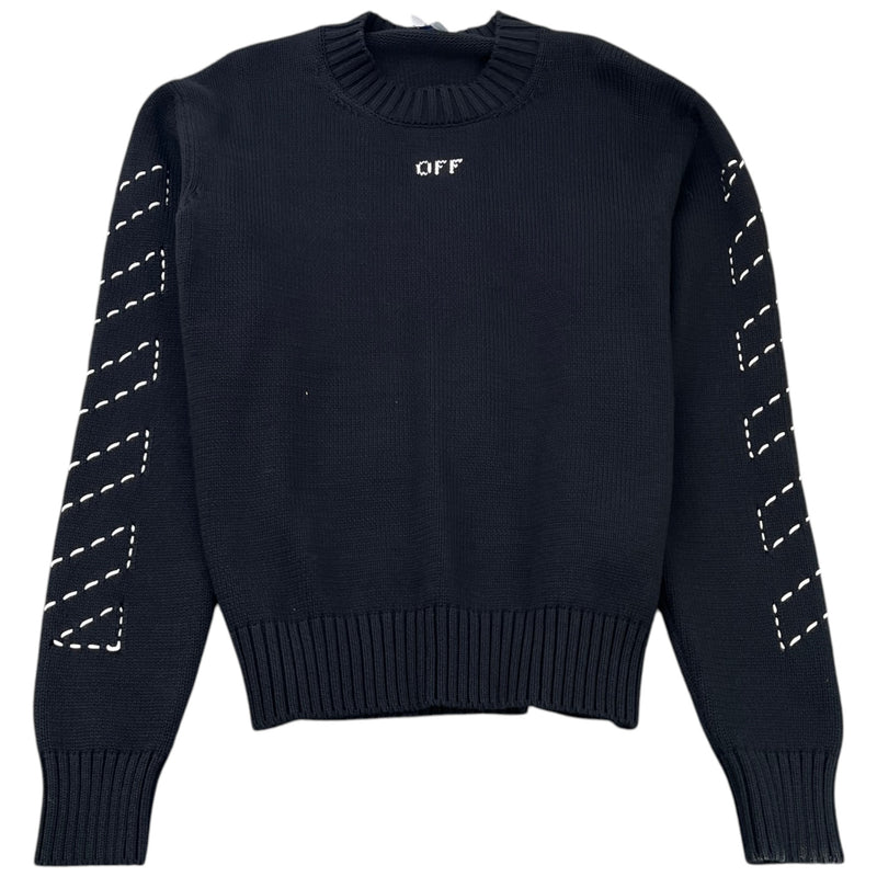 Men's Diagonal Arrows Sweatshirt Black Size M