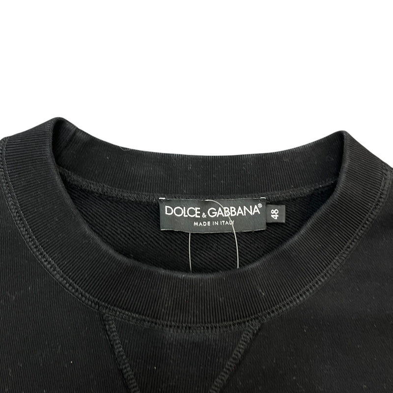 Men's Logo Print Sweatshirt Black Size IT 48 / UK M