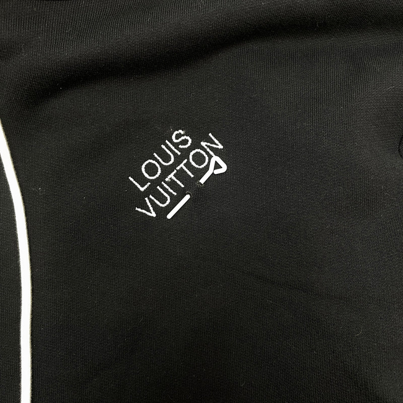Men's Embroidered Logo Hoodie Black Size L