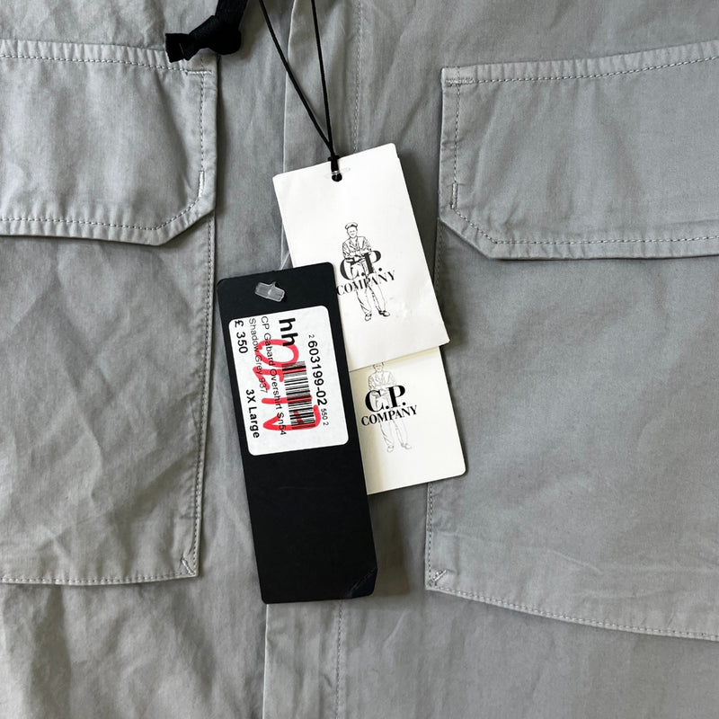 Men's Lens Gabard OverShirt Grey Size XXXL