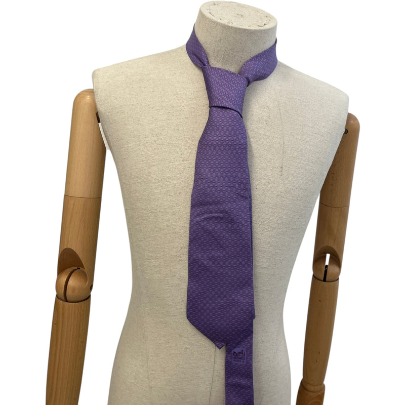 Men's Printed Tie Purple