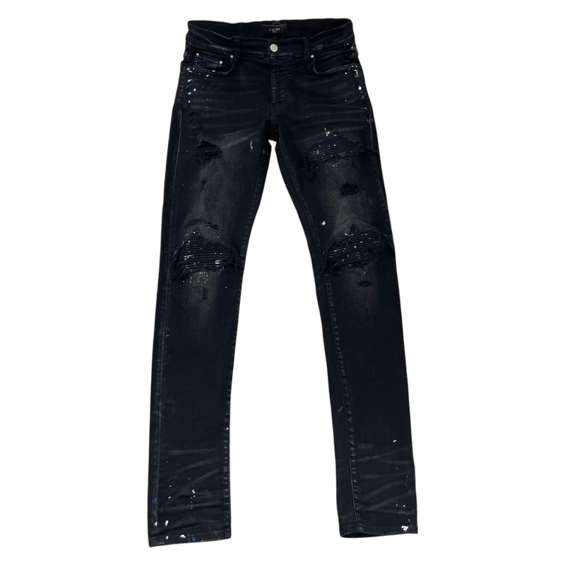 Men's Paint Splatter MX1 Jeans Black Size M / W32