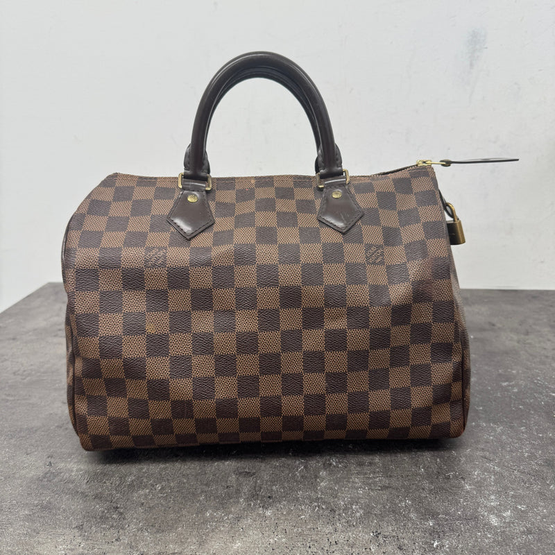 Women's Damier Ebene Speedy 30 Bag Brown