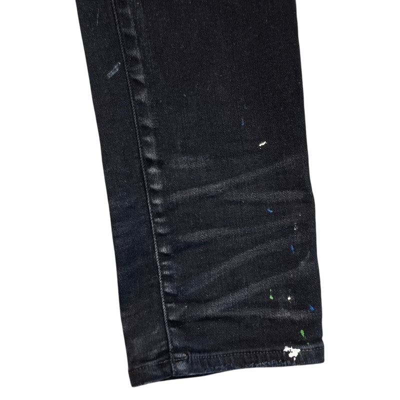 Men's Paint Splatter MX1 Jeans Black Size M / W32