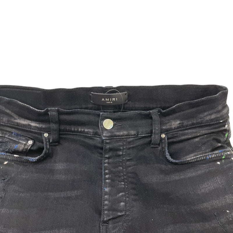 Men's Paint Splatter MX1 Jeans Black Size M / W32