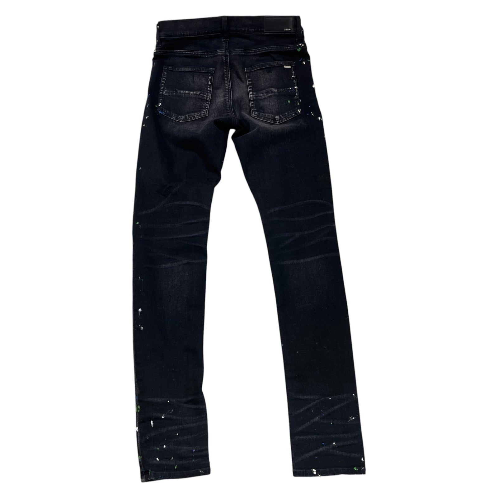 Men's Paint Splatter MX1 Jeans Black Size M / W32 - Photo 2