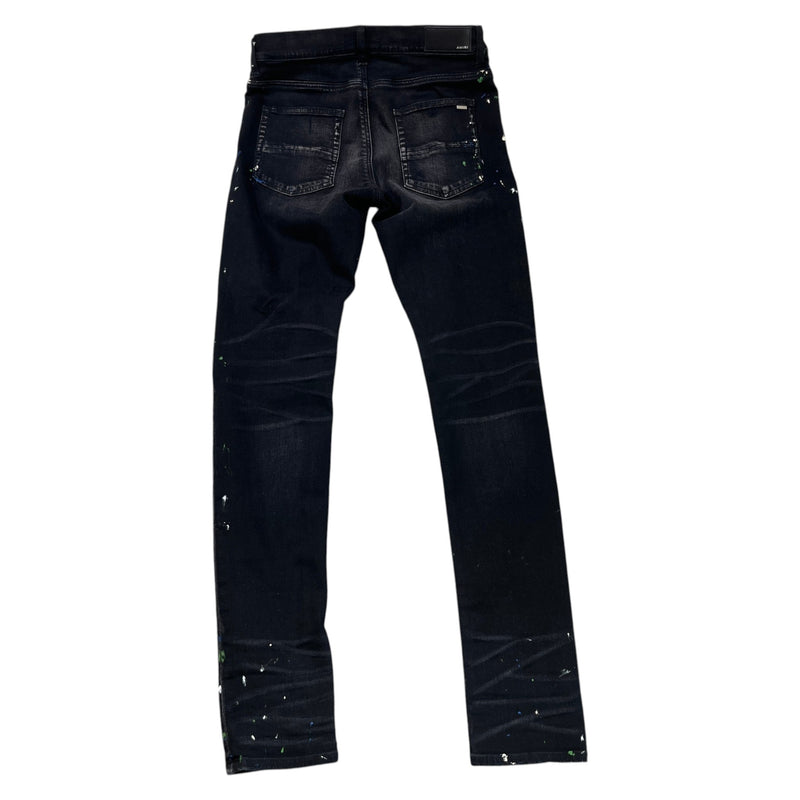 Men's Paint Splatter MX1 Jeans Black Size M / W32