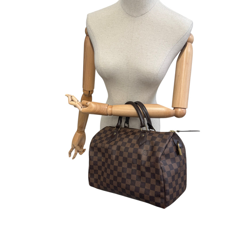 Women's Damier Ebene Speedy 30 Bag Brown