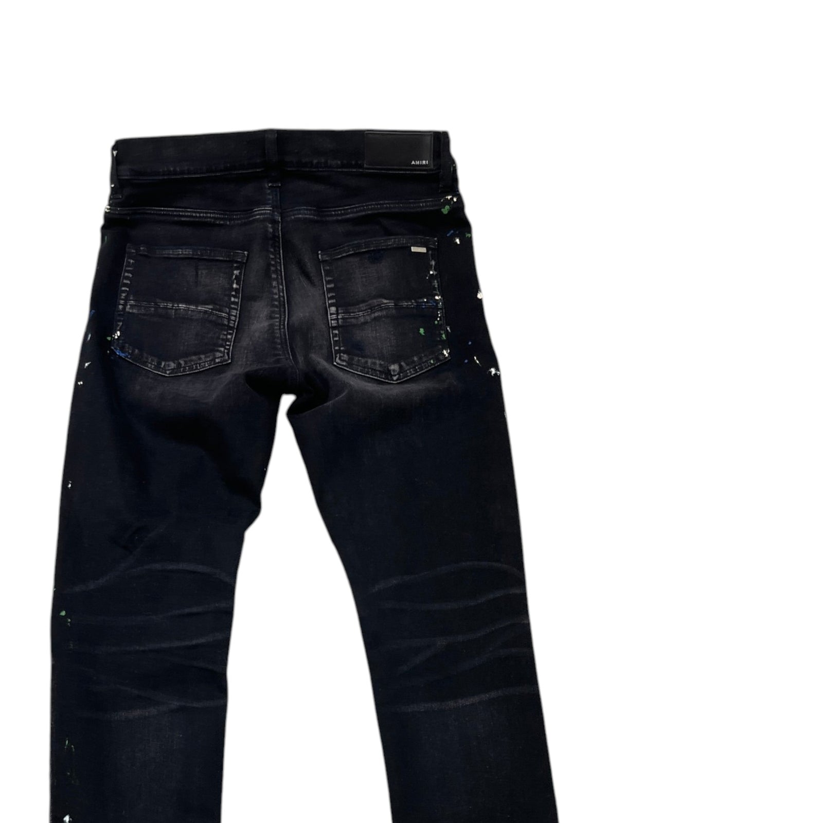 Men's Paint Splatter MX1 Jeans Black Size M / W32 - Photo 4