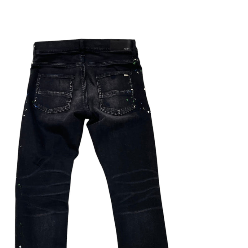 Men's Paint Splatter MX1 Jeans Black Size M / W32
