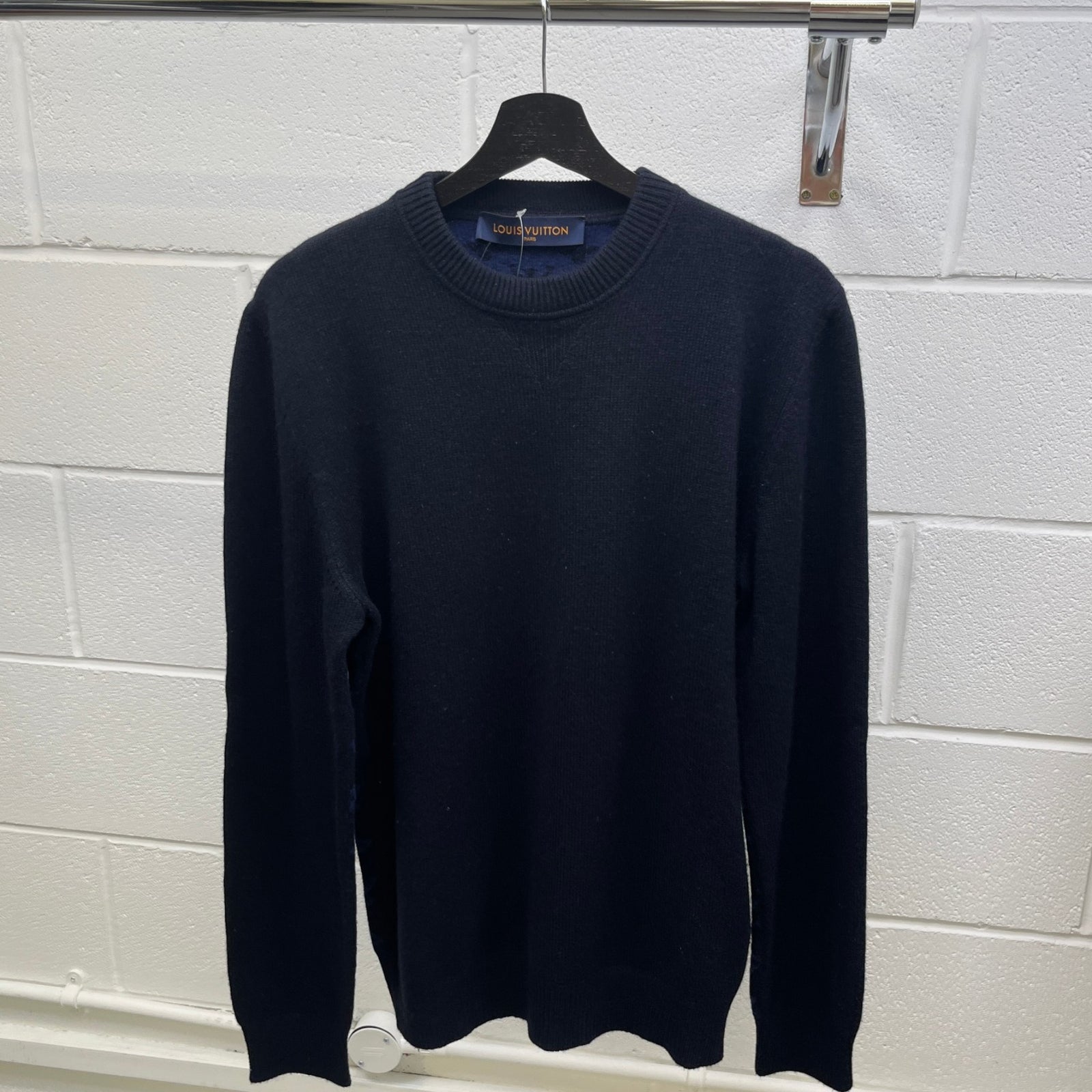 Men's Monogram Sweatshirt Navy Size M - Photo 8