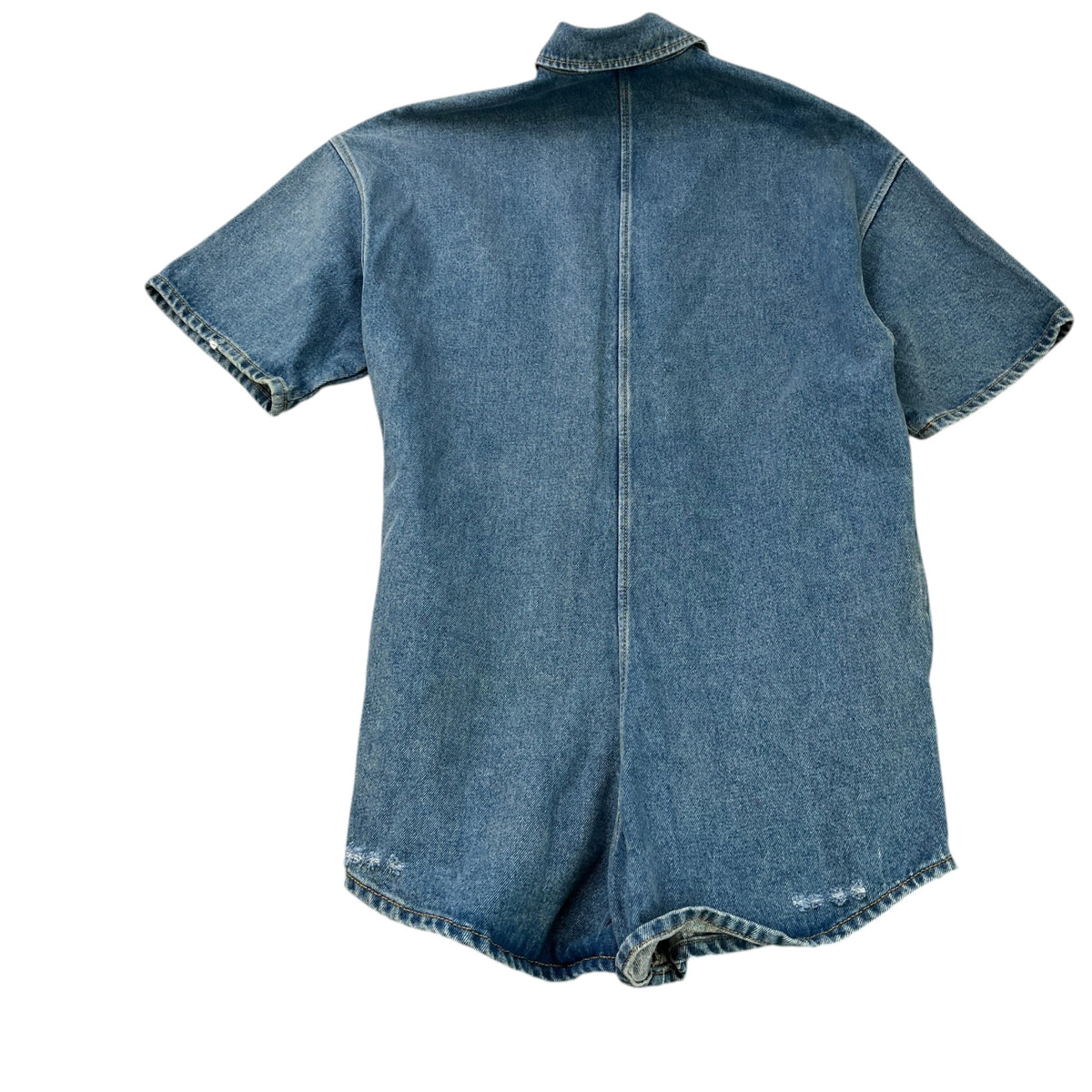 Women's Triangle Plaque Short Sleeve Romper Dress Blue Size S / UK 8 - Photo 2