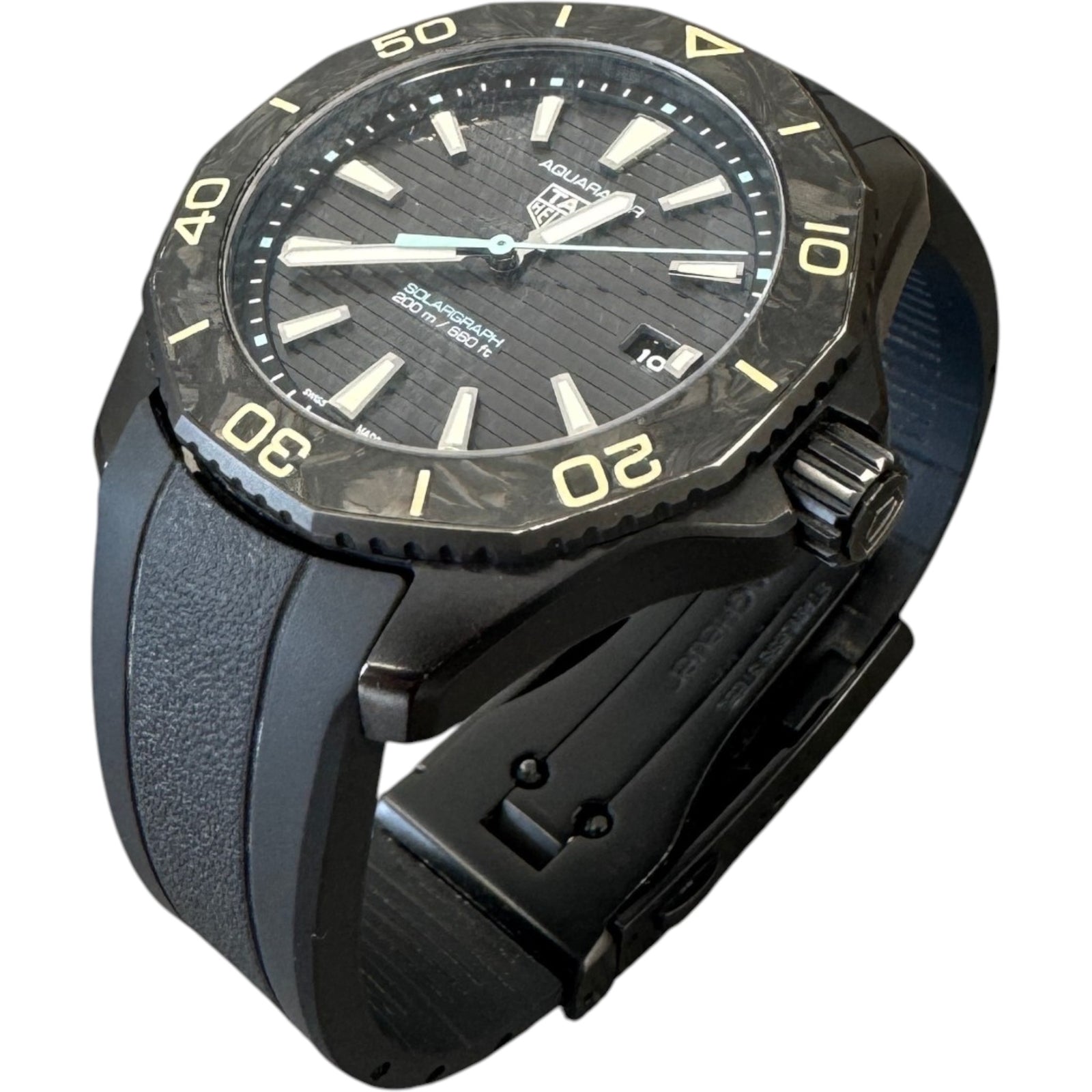 Men's Aquaracer Professional 200 Solargraph 40MM Watch Black - Photo 25