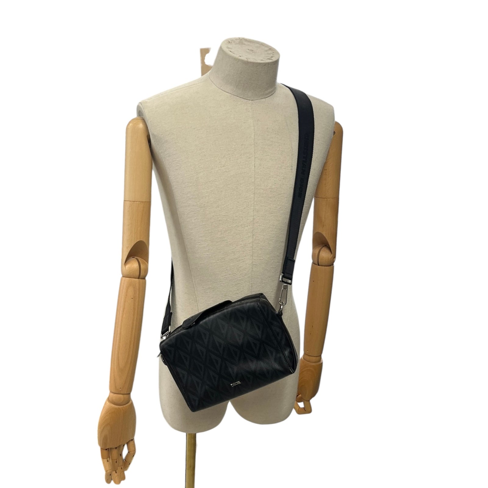 Men's Cd Diamond Lingot 22 Messenger Bag Black - Photo 2