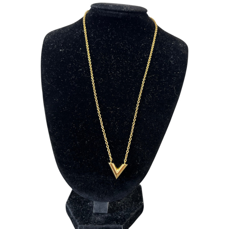 Women's Essential V Necklace Gold