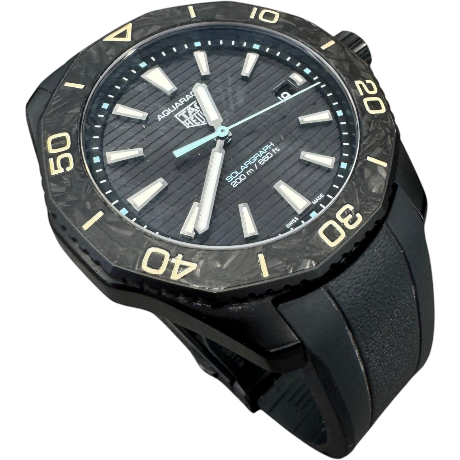 Men's Aquaracer Professional 200 Solargraph 40MM Watch Black - Photo 28