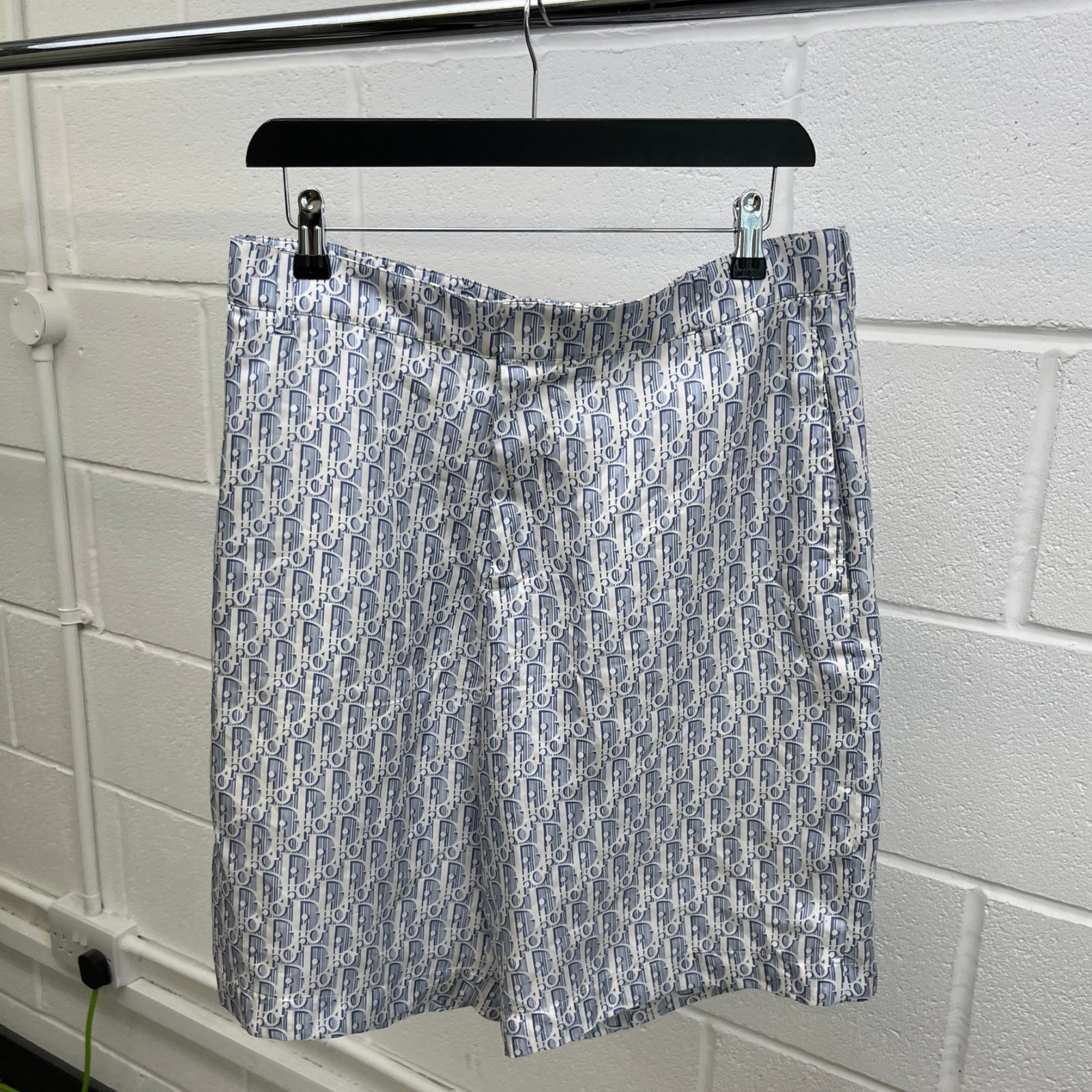 Men's Oblique Shorts Blue Size L / W34 - Photo 8