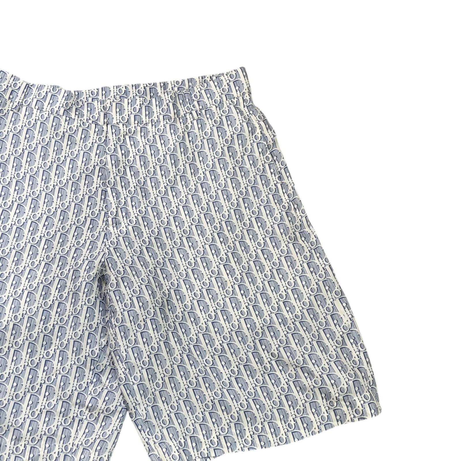 Men's Oblique Shorts Blue Size L / W34 - Photo 3