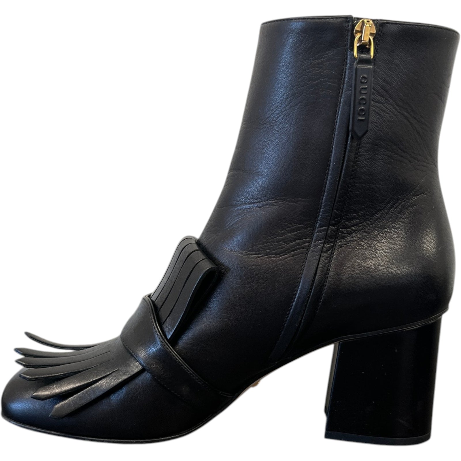 Women's Gg Marmont Ankle Boots Black Size EU 40 / UK 7 - Photo 2