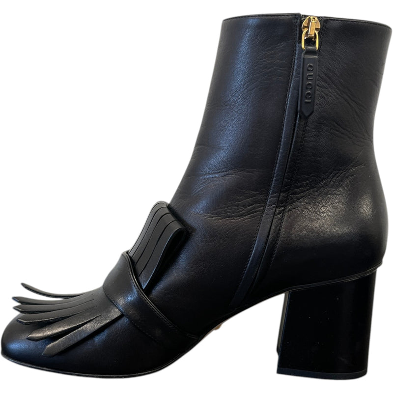 Women's Gg Marmont Ankle Boots Black Size EU 40 / UK 7