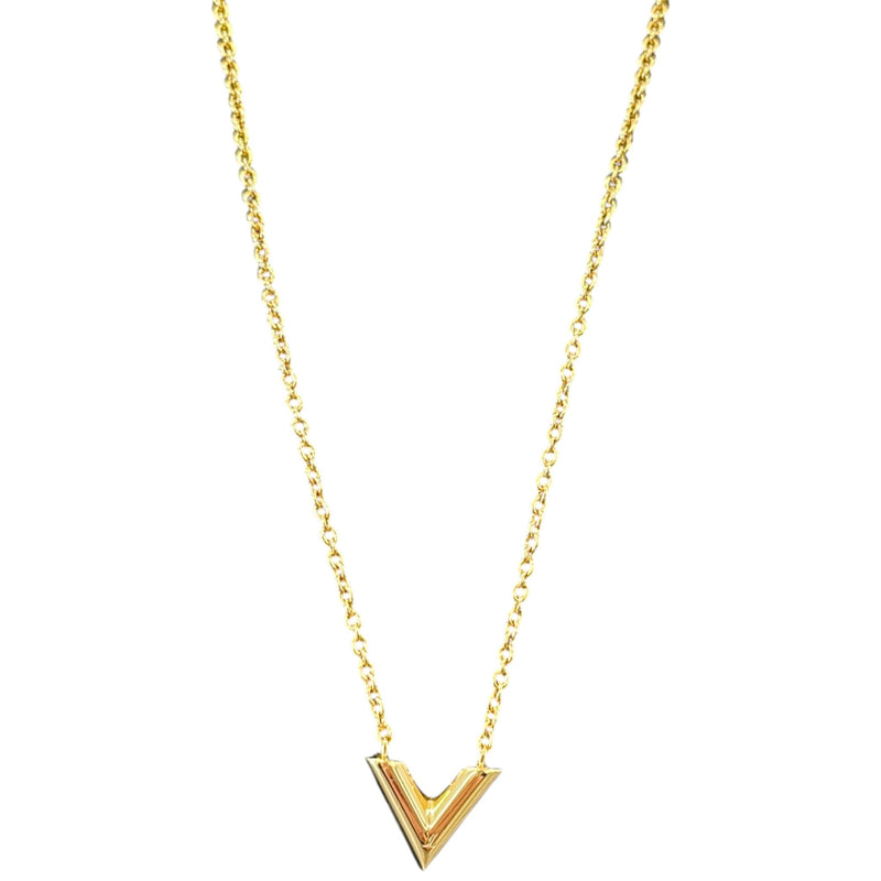 Women's Essential V Necklace Gold