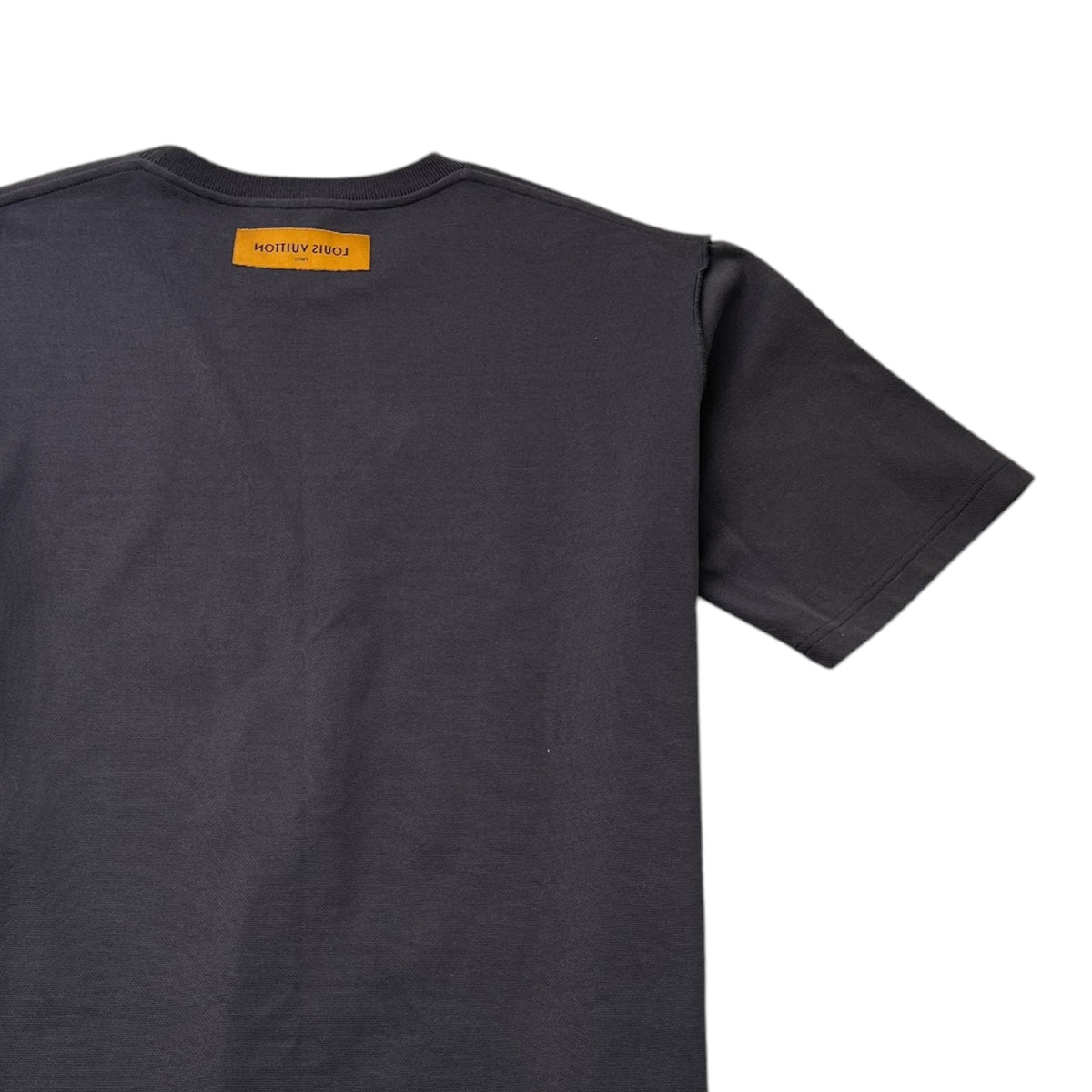 Men's Vegetal Lace Embroidery T-Shirt Charcoal Size XXL - Photo 4