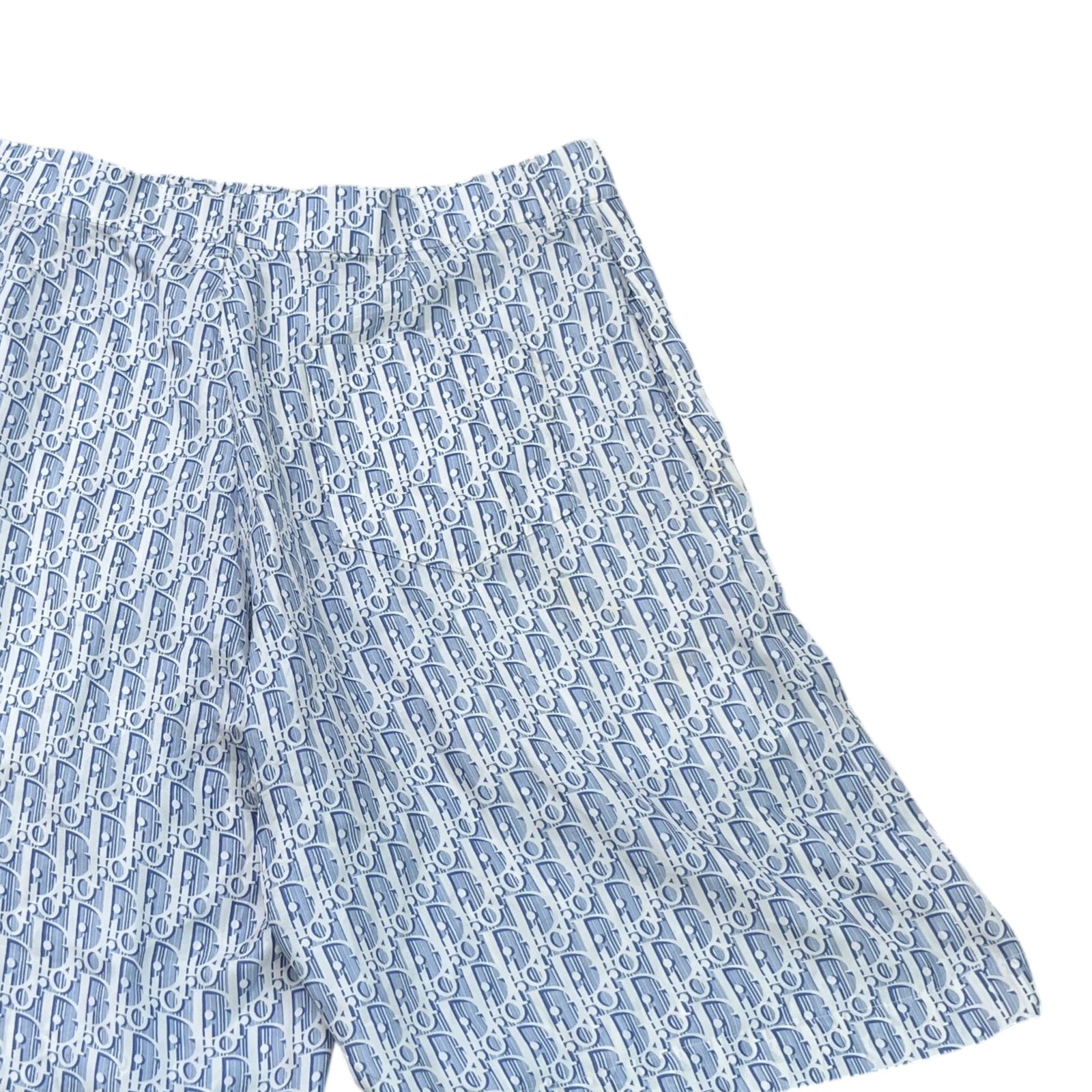 Men's Oblique Shorts Blue Size L / W34 - Photo 4