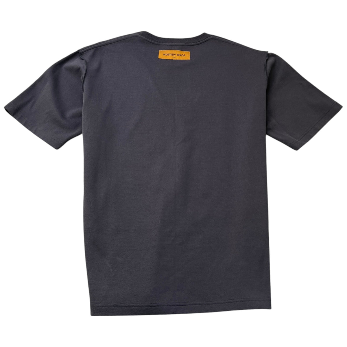 Men's Vegetal Lace Embroidery T-Shirt Charcoal Size XXL - Photo 2