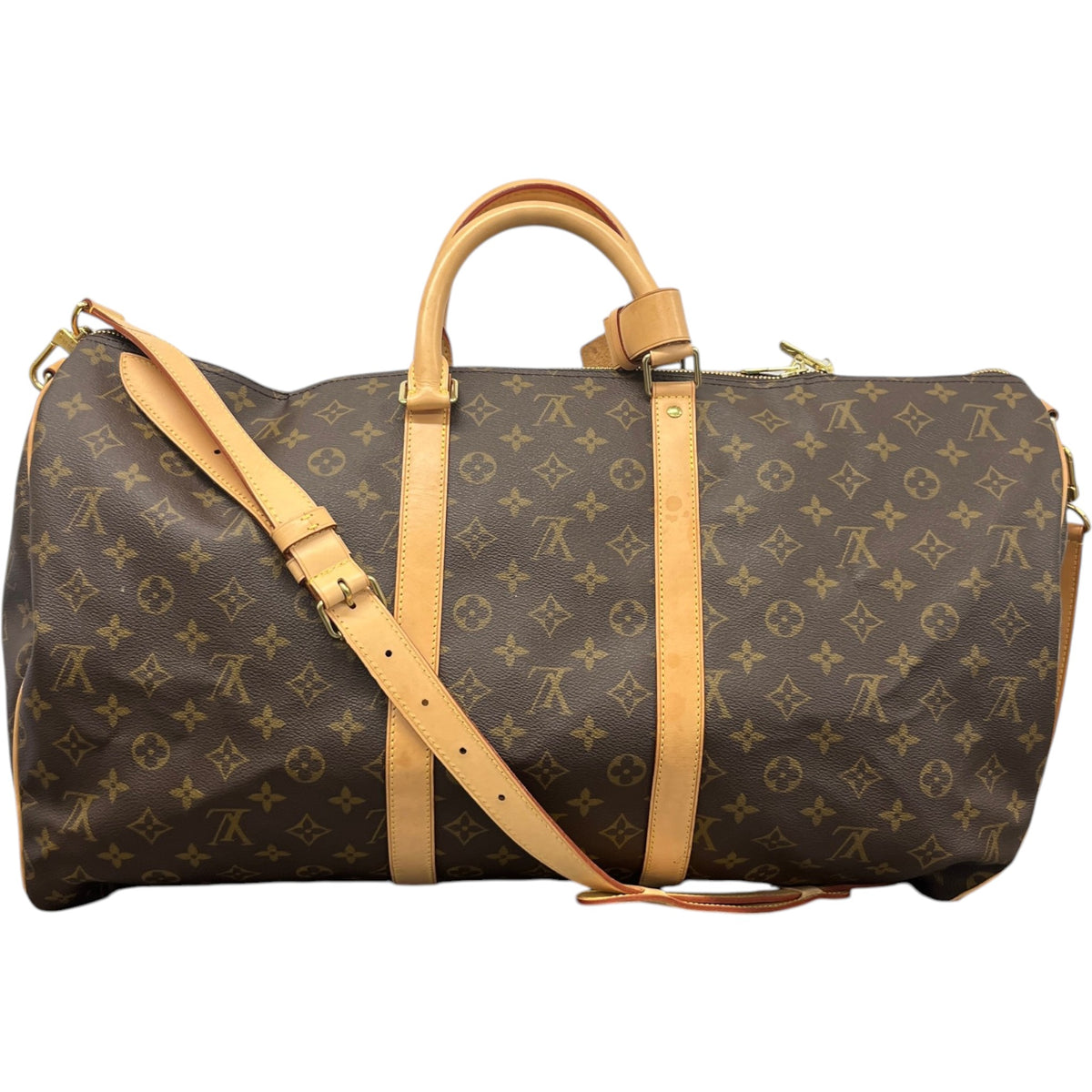 Women's Monogram Keepall 55 Travel Bag Brown - Photo 1