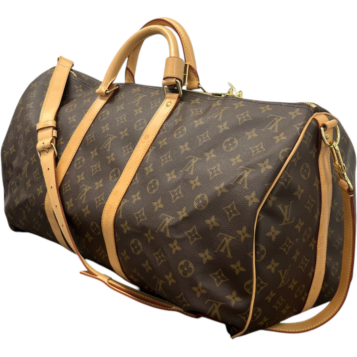 Women's Monogram Keepall 55 Travel Bag Brown - Photo 2