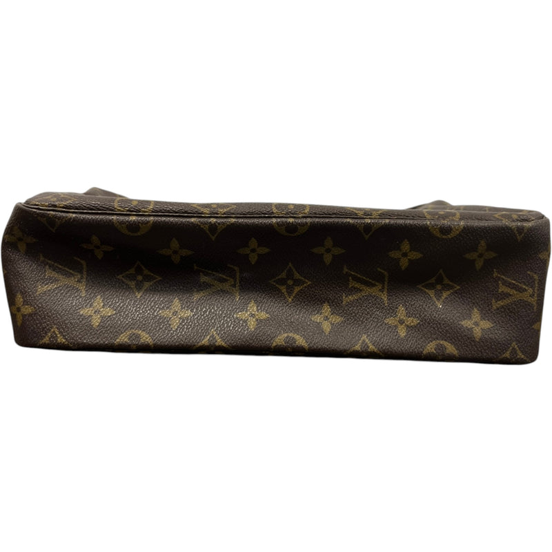Women's M47522 Monogram Trousse Toilette 28 Pouch Brown